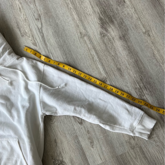 LOS ANGELES EMBROIDERED WHITE HOODIE SWEATSHIRT - Picture 5 of 9